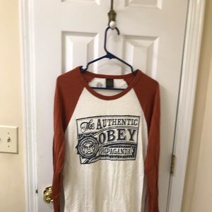 Obey baseball shirt